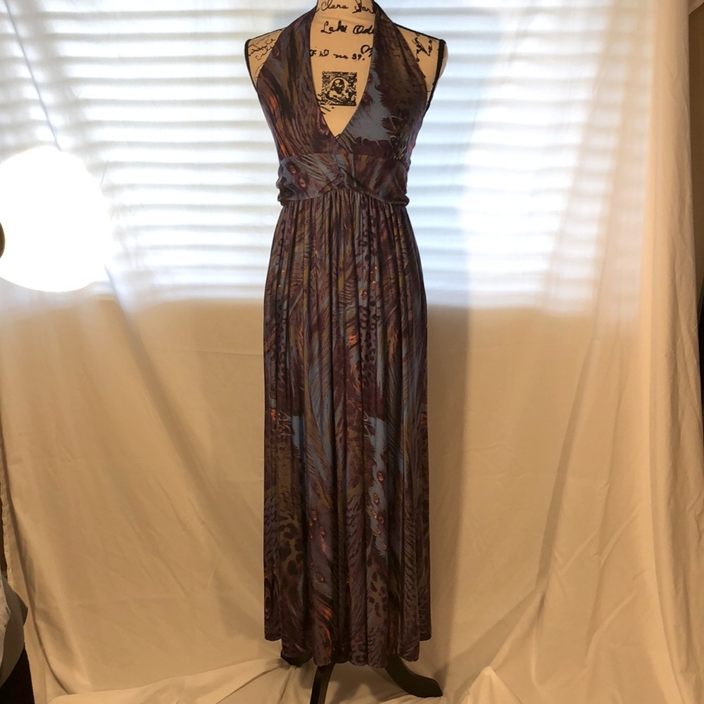 Multi-Print Spring/Summer Halter Dress w/ Clip